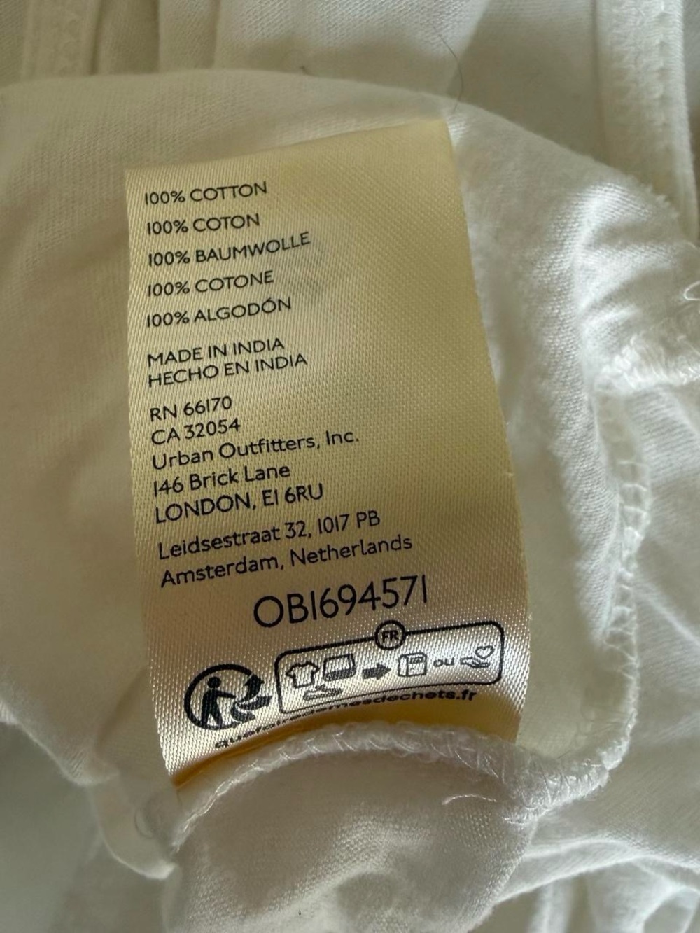 Anthropologie Maeve White Off The Shoulder Ruffle Swing Blouse Women’s Size XL - Picture 6 of 6